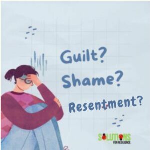 woman depicting guilt, shame, resentment and how to deal with guilt