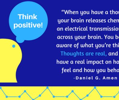 Quote from Change Your Brain, Change Your Life: ...Thoughts are real, and they have a real impact on how you feel and how you behave.