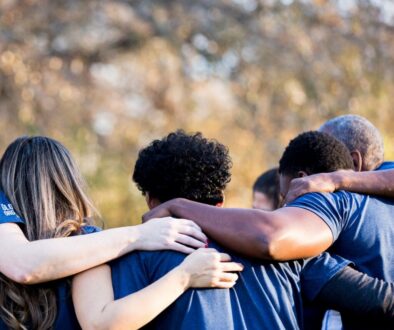 group hug to demonstrate emotionally safe spaces