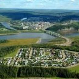 Aerial photograph of the City of Fort McMurray