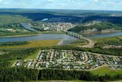 Aerial photograph of the City of Fort McMurray