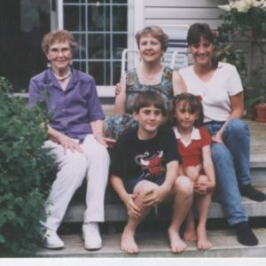 Patricia Morgan with her mom and daughter just before a drug treatment