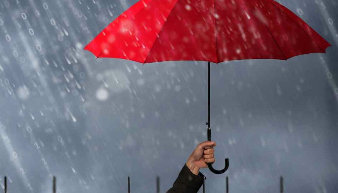 red umbrella