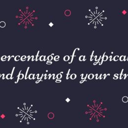 What % of the day do you play to your strengths
