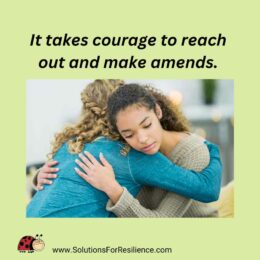 two women hugging to make relationship amends