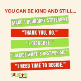 healthy boundaries with boundary statements.