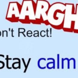 stay calm. resolve conflict