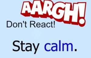 stay calm. resolve conflict
