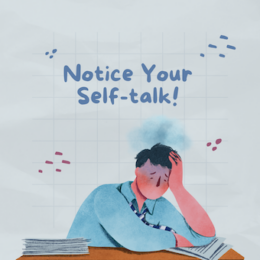 negative self talk of sitting man